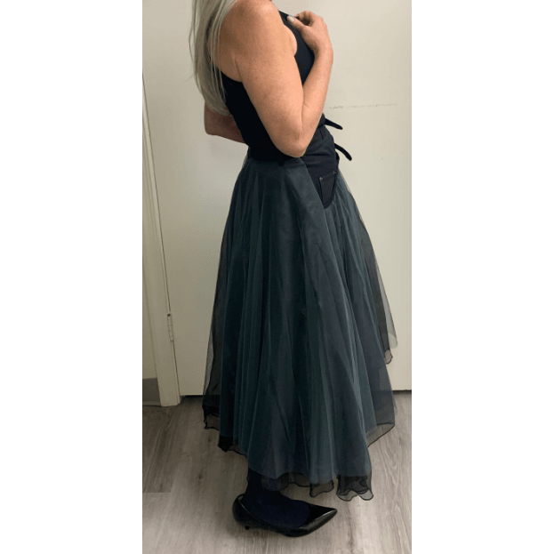 Tulle-Denim Skirt - Robin Boutique-Boutique    &.  Reloved Fabrics
