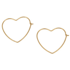 Gold & Silver Open Heart Earrings - Robin Boutique-Boutique 