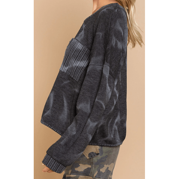 Long Sleeve Swirl Tye-Dye Sweater - Robin Boutique-Boutique 