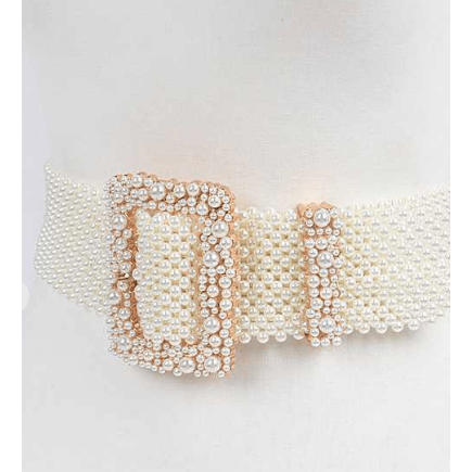 Pearl Weaved Fashion Belt - Robin Boutique-Boutique 