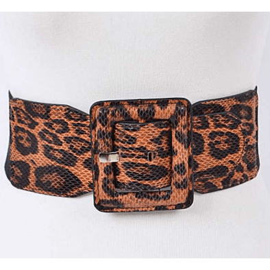 Plus Size Leopard Print Belt - Robin Boutique-Boutique 