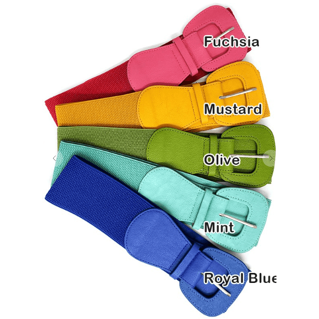 Basic Belt Stretch Elastic with Buckle in many colors - Robin Boutique-Boutique 