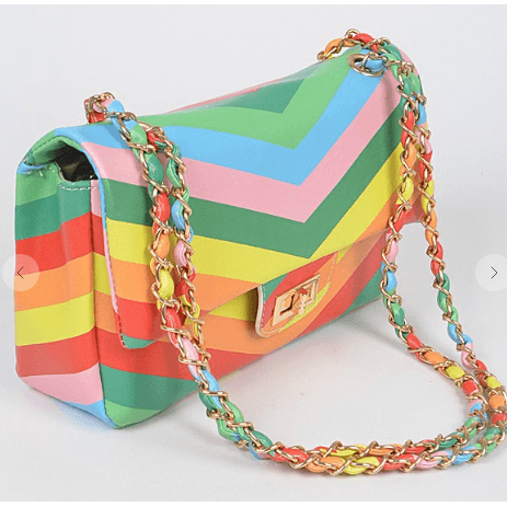 Colorful Rainbow Shoulder Bag - Robin Boutique-Boutique 