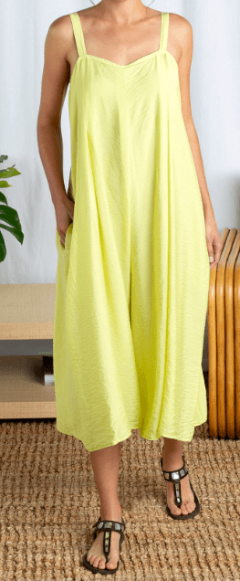 Thin Strap Sleeveless Linen Jumpsuit - Robin Boutique-Boutique 