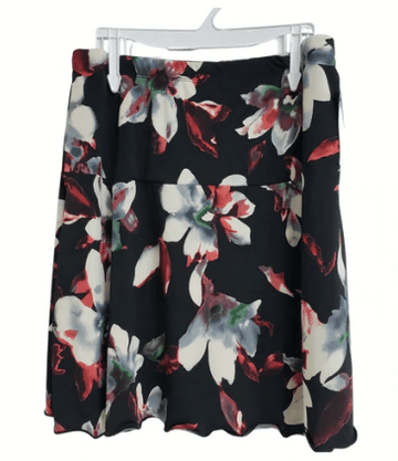 Floral Print 2 Tier Skirt with Side Pockets - Robin Boutique-Boutique 
