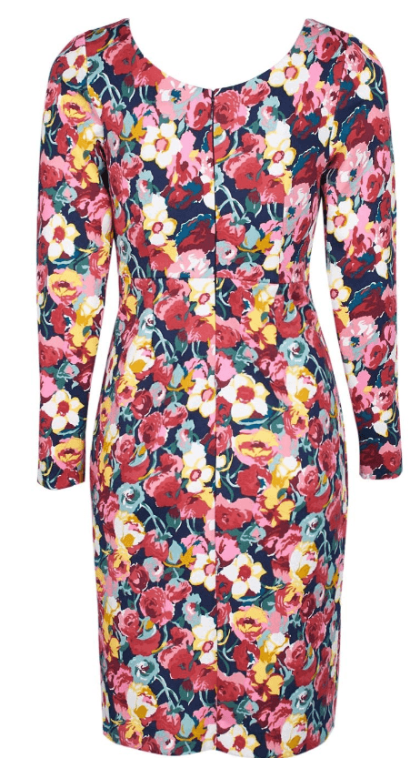 Betsey Johnson Long Sleeve Multi Floral Dress - Robin Boutique-Boutique 