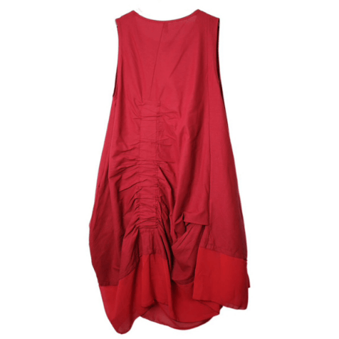 Ruched short sleeveless dress - Robin Boutique-Boutique    &.  Reloved Fabrics