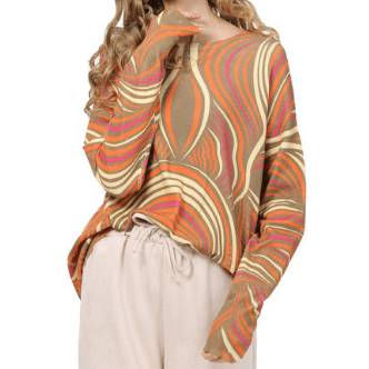 Motion Multi Color Soft Sweater - Robin Boutique-Boutique 