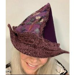 Purple felt embellished renaissance hat - Robin Boutique-Boutique 