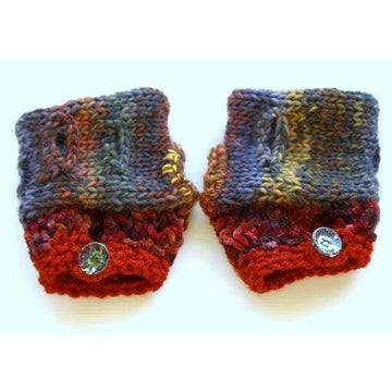 Swiss Cheese Melts Fingerless fingers free gloves or mittens knit pattern. Wonderful to wear year round. - Robin Boutique-Boutique    &.  Reloved Fabrics