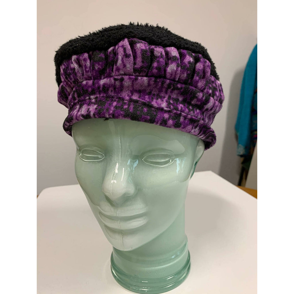 Winter hats-purple-cloche hat-beanie hats - Robin Boutique-Boutique    &.  Reloved Fabrics