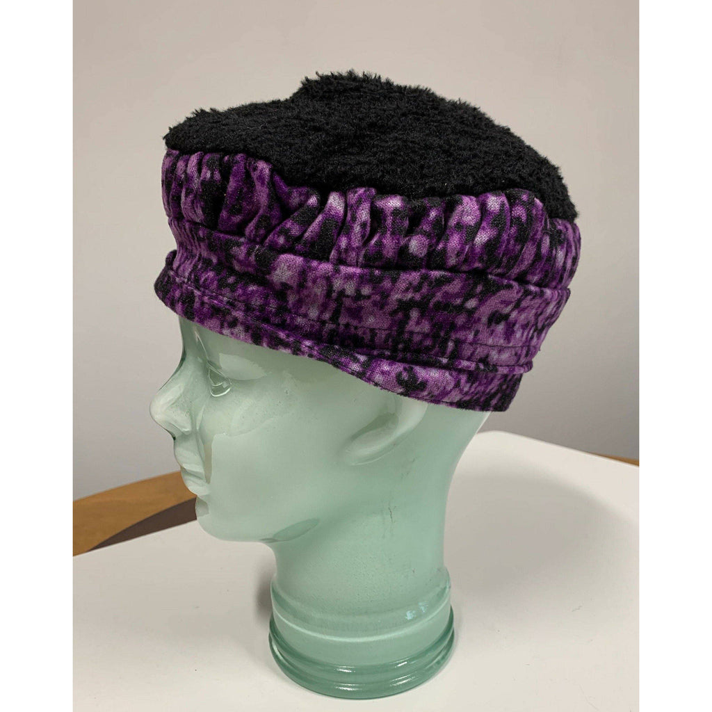 Winter hats-purple-cloche hat-beanie hats - Robin Boutique-Boutique    &.  Reloved Fabrics
