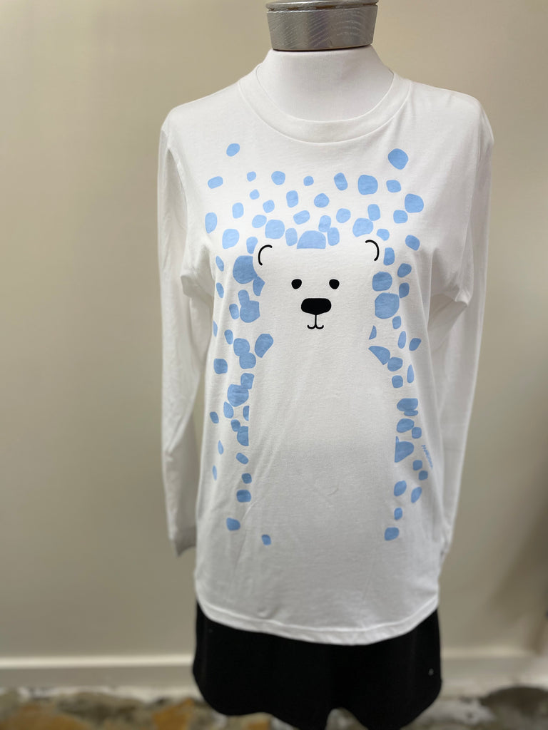 Snow Bear on Crew Neck Long Sleeve - Robin Boutique-Boutique 