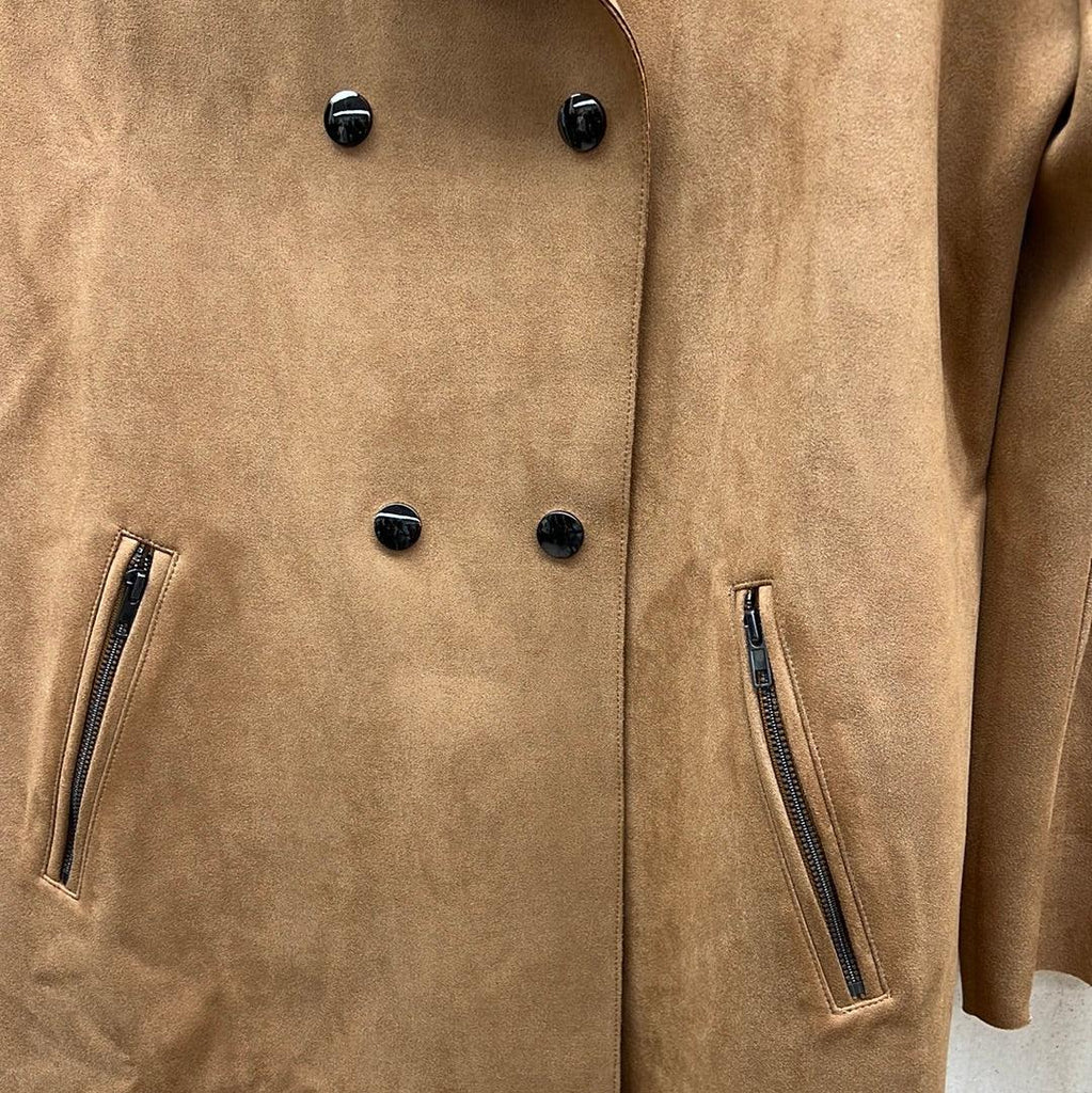 FATE Faux Fur Collar Suede Jacket - FJ7857 - Robin Boutique-Boutique 